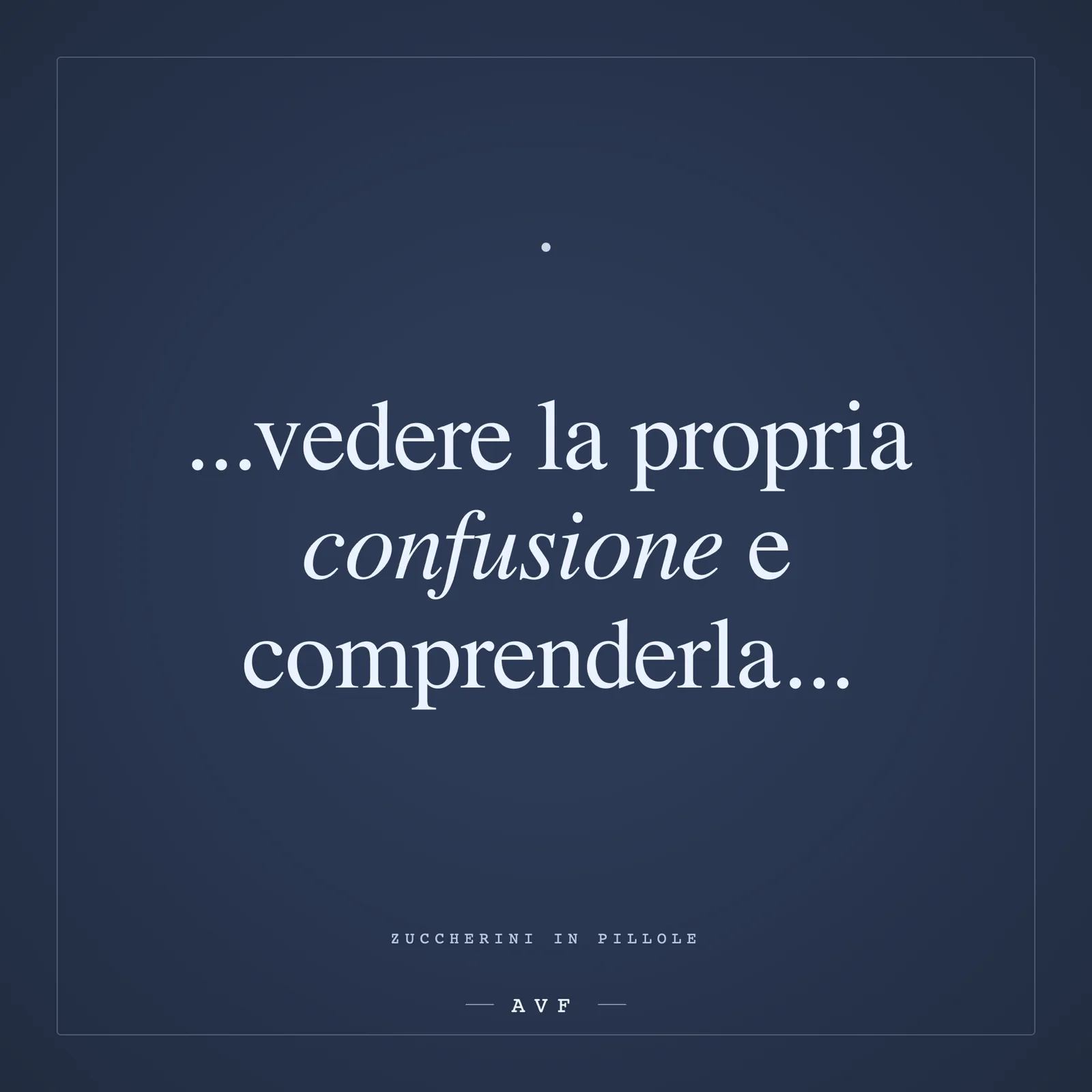 Confusione e comprenderla
