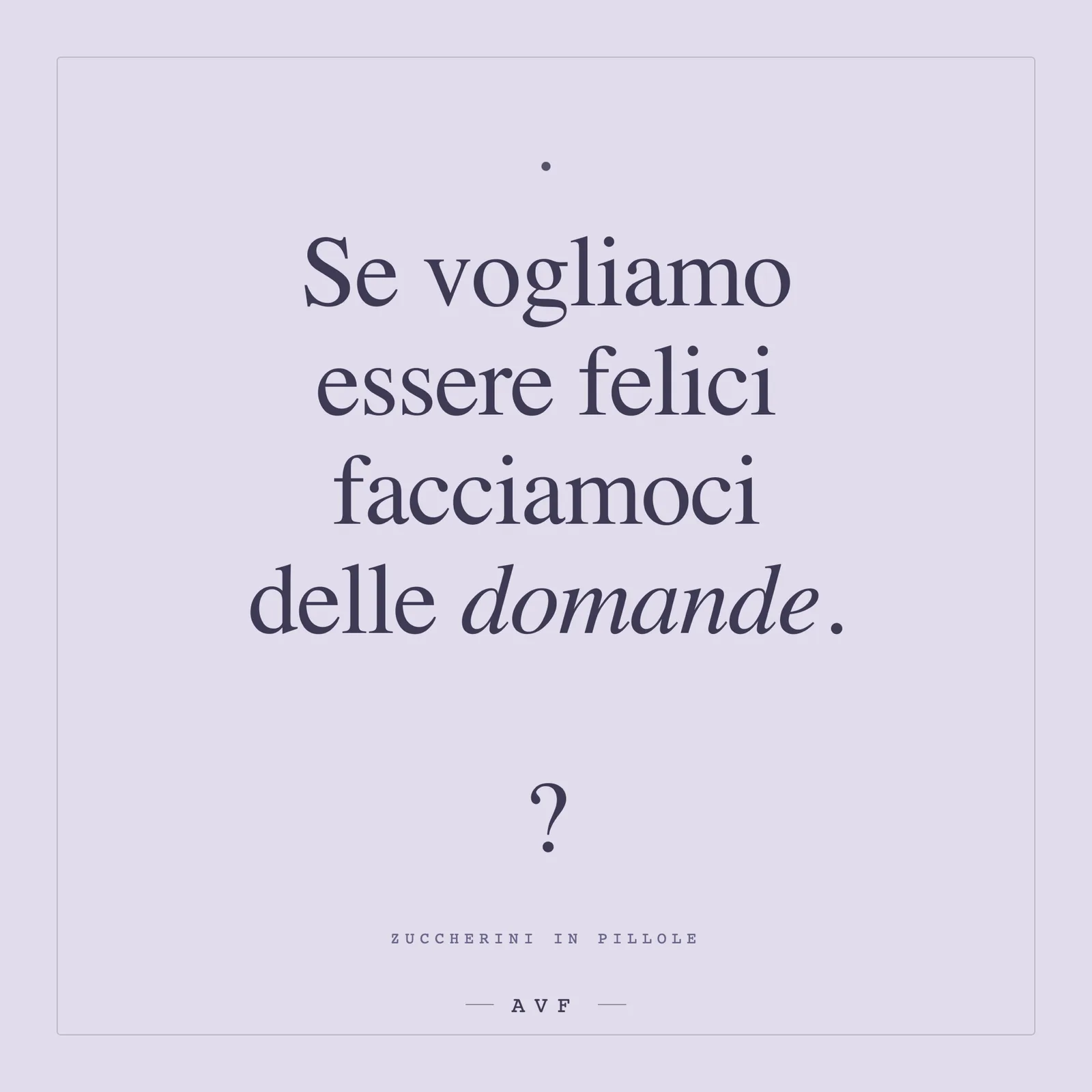 Facciamoci domande
